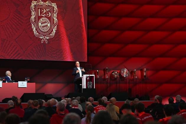 Speech Jan Christian DREESEN Chairman of the Board FCB Overview, Annual General Meeting 2025 of FC Bayern Muenchen e V on 02 11 2025, Rudi Sedlmayer Halle