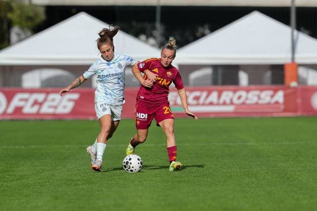 Giada Greggi (Roma Women) during AS Roma vs Inter - FC Internazionale, Italian football Serie A Women match in Rome, Italy, November 02 2025  Copyright: xLuigixMariani IPAxSportx xipa-agency.netx xx IPA_67396754 IPA_Agency_IPA67396754