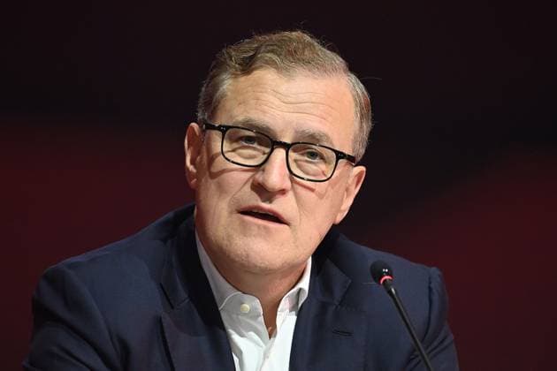 Jan Christian DREESEN Chairman of the Board FCB single image,cropped single motif,portrait,portrait,portrait Annual General Meeting 2025 of FC Bayern Muenchen e V on 02 11 2025, Rudi Sedlmayer Halle