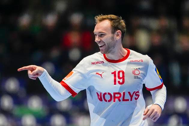 Handball, Golden League Denmark Faroe Islands Trondheim 20251102 Denmark s Mathias Gidsel during the Golden League handball match between Denmark and the Faroe Islands at Trondheim Spektrum Photo Ole Martin Wold NTB Trondheim Norway EDITORIAL USE ONLY RESTRICTED USE FOR BETTING COMPANIES  Copyright: xOlexMartinxWoldx xNTBx