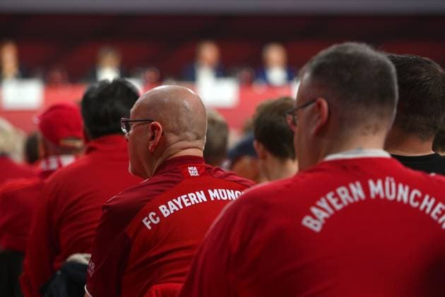Edge motif Fans,Football fans in the hall,Members Annual General Meeting 2025 of FC Bayern Muenchen e V on 02 11 2025, Rudi Sedlmayer Halle