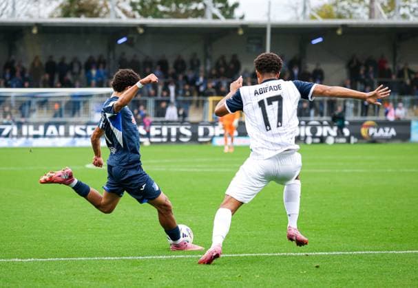 Germany 3 Liga 2025 26, 13 Matchday TSG Hoffenheim II vs SV Waldhof Mannheim, Dietmar Hopp Stadion Sinsheim Ayoube¯AmaimouniEchghouyab Ayoube¯AmaimouniEchghouyab, TSG¯1899¯Hoffenheim¯II, 7 Sinsheim Dietmar Hopp Stadion Baden Württemberg Germany Copyright: xBenedictxChristx