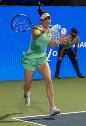 CHENNAI OPEN WTA, Tennis Damen 250 Chennai Open WTA 250 : Finals Singles T.JEN (INA) vs K. BIRRELL (AUS) K. BIRRELL in action K. BIRRELL (AUS) in action Chennai SDAT Stadium, Nungambakkam. India Copyright: xSukumarxSukumarx