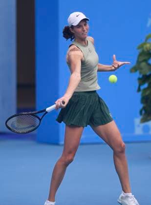 JIUJIANG, CHINA - NOVEMBER 02: Lilli Tagger of Austria returns a shot in the Women s Singles Final match against Anna Blinkova on day 7 of 2025 Jiangxi Open at Jiujiang International Tennis Center on November 2, 2025 in Jiujiang, Jiangxi Province of China.  Copyright: xVCGx 111601372072