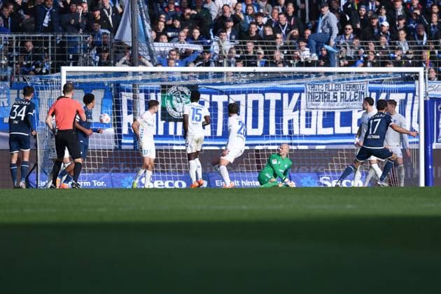 Soccer 2 Bundesliga 11 Matchday VfL Bochum 1 FC Magdeburg on 02 11 2025 at Vonovia Ruhrstadion in Bochum Goal for 2 0 by Gerrit Holtmann Bochum DFL regulations prohibit any use of photographs as image sequences and or quasi video xRx