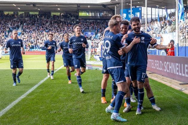 02 11 2025, 2 Bundesliga, Matchday 11, VfL Bochum 1848 1 FC Magdeburg, Gerrit Holtmann VfL Bochum 1848 celebrates the goal for 2 0, Bochum Vonovia Ruhrstadion NRW Germany xRHR PHOTO DEx Copyright: DennisxEwert RHR-FOTOx RHR-FOTO DE