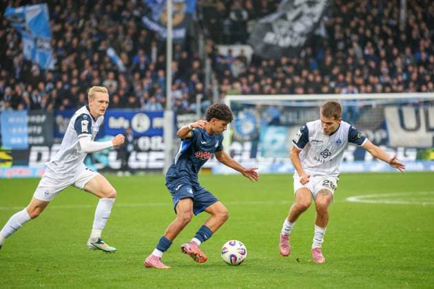 Germany 3 Liga 2025 26, 13 Matchday TSG Hoffenheim II vs SV Waldhof Mannheim, Dietmar Hopp Stadion Sinsheim Ayoube¯AmaimouniEchghouyab Ayoube¯AmaimouniEchghouyab, TSG¯1899¯Hoffenheim¯II, 7 Sinsheim Dietmar Hopp Stadion Baden Württemberg Germany Copyright: xBenedictxChristx