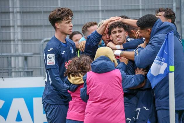 Germany 3 Liga 2025 26, Matchday 13 TSG Hoffenheim II vs SV Waldhof Mannheim, Dietmar Hopp Stadion Sinsheim orjubel in stoppage time to 2 0 by Ayoube¯AmaimouniEchghouyab Ayoube¯AmaimouniEchghouyab, TSG¯1899¯Hoffenheim¯II, 7 Sinsheim Dietmar Hopp Stadion Baden Württemberg Germany Copyright: xBenedictxChristx