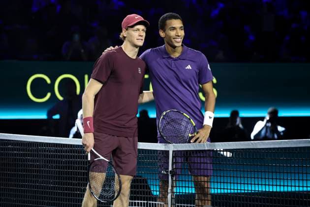 Tennis, ATP Tournament in Paris, Final, Felix Auger-Aliassime - Jannik Sinner