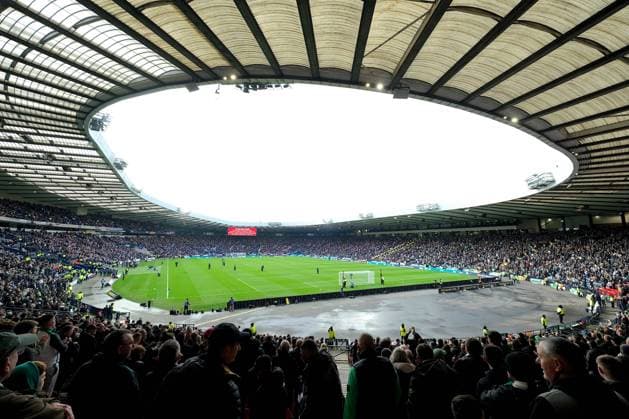 UK: Celtic v Rangers, Premier Sports Cup Semi Final at Hampden Park, Glasgow, Scotland on 02 November 2025: Pictured: A general view of the stadium filled with fans before the match Glasgow Hampden Park Scotland Copyright: xAlexxToddx