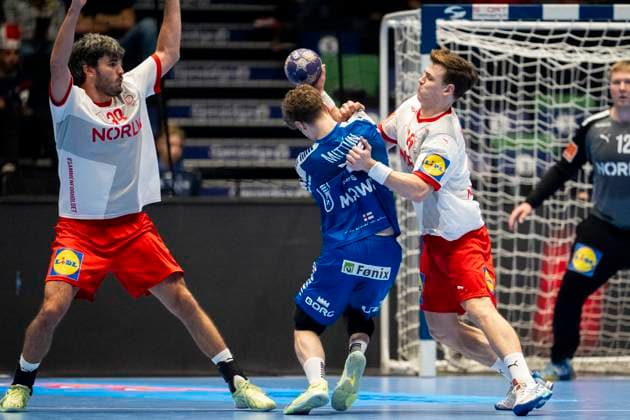 Handball, Golden League Denmark Faeroyene 39 24 Trondheim, Norway 20251102 Denmarks Jacob A Lassen during the Golden League handball match between Denmark and Faeroyene in Trondheim Spektrum Photo Ole Martin Wold NTB Trondheim Norway EDITORIAL USE ONLY RESTRICTED USE FOR BETTING COMPANIES  Copyright: xOlexMartinxWoldx xNTBx