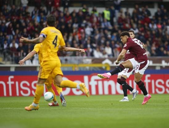 Che Adams of Torino FC during the Italian serie A, 2025-2026 season, football match between Torino FC and Pisa SC on 02 November 2025 at Stadio Olimpico Grande Torino, Turin, Italy. Photo Nderim Kaceli  Copyright: xNderimxKaceli IPAxSportx xipa-agency.netx xx IPA_67402443 IPA_Agency_IPA67402443