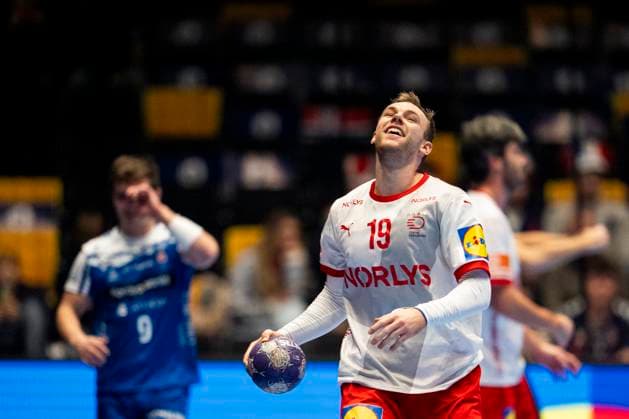 Handball, Golden League Denmark Faeroyene 39 24 Trondheim, Norway 20251102 Denmarks Mathias Gidsel during the Golden League handball match between Denmark and Faeroyene in Trondheim Spektrum Photo Ole Martin Wold NTB Trondheim Norway EDITORIAL USE ONLY RESTRICTED USE FOR BETTING COMPANIES  Copyright: xOlexMartinxWoldx xNTBx
