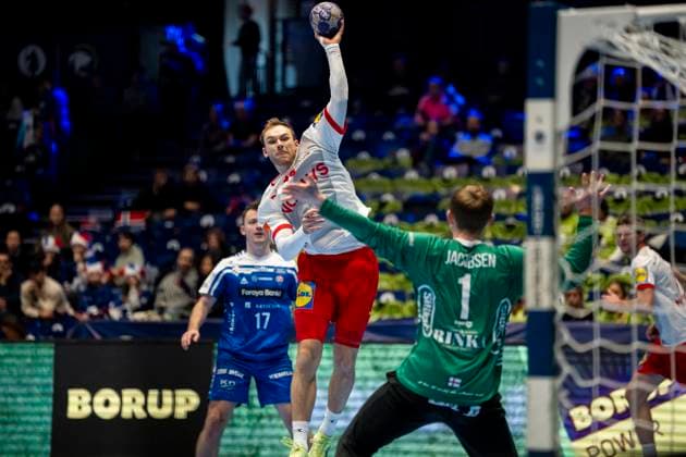 Handball, Golden League Denmark Faeroyene 39 24 Trondheim, Norway 20251102 Denmarks Mathias Gidsel during the Golden League handball match between Denmark and Faeroyene in Trondheim Spektrum Photo Ole Martin Wold NTB Trondheim Norway EDITORIAL USE ONLY RESTRICTED USE FOR BETTING COMPANIES  Copyright: xOlexMartinxWoldx xNTBx