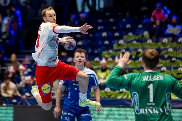 Handball, Golden League Denmark Faeroyene 39 24 Trondheim, Norway 20251102 Denmarks Mathias Gidsel during the Golden League handball match between Denmark and Faeroyene in Trondheim Spektrum Photo Ole Martin Wold NTB Trondheim Norway EDITORIAL USE ONLY RESTRICTED USE FOR BETTING COMPANIES  Copyright: xOlexMartinxWoldx xNTBx