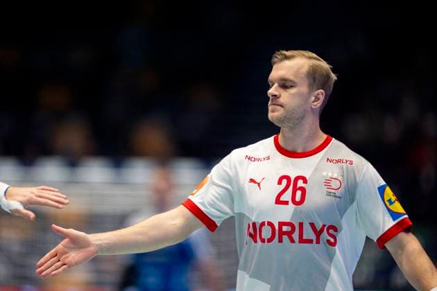 Handball, Golden League Denmark Faeroyene 39 24 Trondheim, Norway 20251102 Denmarks Johan Ã Plogv Hansen during the Golden League handball match between Denmark and Faeroyene in Trondheim Spektrum Photo Ole Martin Wold NTB Trondheim Norway EDITORIAL USE ONLY RESTRICTED USE FOR BETTING COMPANIES  Copyright: xOlexMartinxWoldx xNTBx
