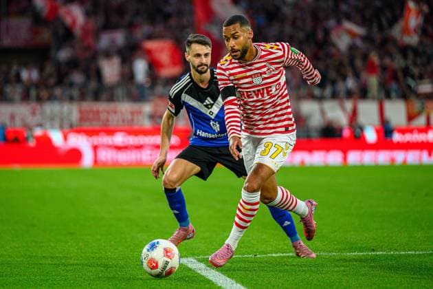 Soccer I Men I Season 2025 2026 I Bundesliga I 9 Matchday I 1 FC Köln Hamburger SV I 02 11 2025 Fabio Vieira 20, Hamburger SV , Linton Maina 37, 1 FC Köln Köln Rheinenergiestadion Nordrhein Westfalen Germany Copyright: xLobecax xHenningxRohlfsx