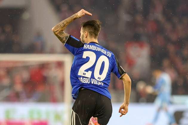 Cologne, Germany, 02 11 25 Fabio Vieira Hamburger SV goal celebrates after his goal for the supposed 2 1 which was taken back by the VAR during the Bundesliga match between 1 FC Köln vs Hamburger SV at the RheinEnergieStadion Cologne RheinEnergieStadion North Rhine Westphalia Germany Copyright: xBrauer-Fotoagenturx xAdrianxSchlx
