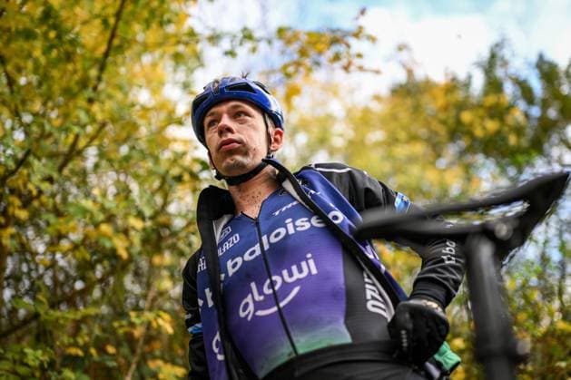 Dutch Lars Van Der Haar pictured after the elite men race of the Rapencross cyclocross in Lokeren, the second race (out of 8) of the X2O Badkamers Trophy, Sunday 02 November 2025. DAVIDxPINTENS  x138735163x