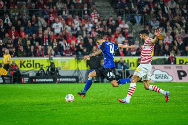 Soccer I Men I Season 2025 2026 I Bundesliga I 9 Matchday I 1 FC Köln Hamburger SV I 02 11 2025 Luka Vuskovic 44, Hamburger SV Köln Rheinenergiestadion Nordrhein Westfalen Germany Copyright: xLobecax xHenningxRohlfsx