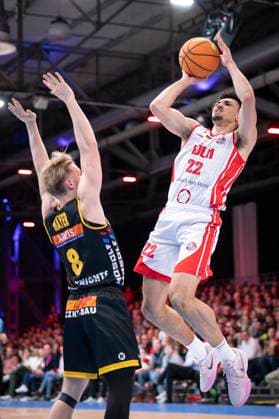 Barmer 2 Basketball Bundesliga ProA RheinStars Cologne vs Kirchheim, 02 11 25 Justin Onyejiaka RheinStars Cologne, 22, SF Cologne, 02 11 25 Barmer 2 Basketball Bundesliga ProA RheinStars Cologne vs Kirchheim at the Motor World in Cologne Copyright: xBEAUTIFULxSPORTS AxelxKohringx