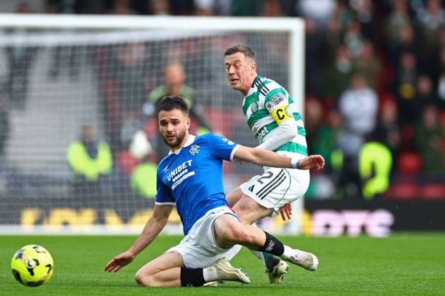 Nicolas Raskin of Rangers is fouled by Celtic captain Callum McGregor during the Premier Sports Cup semi final at Hampden Park, Glasgow. Celtic v Rangers - Premier Sports Cup - Semi Final - Hampden Park, Glasgow, Lanarkshire, Scotland, UK - 02 Nov 2025Glasgow Hampden Park Lanarkshire United Kingdom  Copyright: xO Rourke RangersxFC Shutterstockx 15665969ai