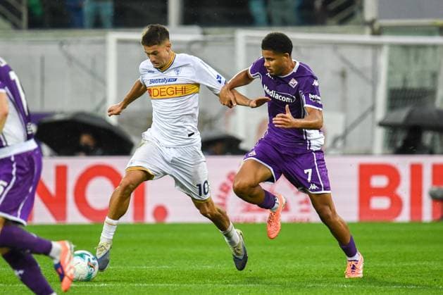 Roberto Piccoli (Fiorentina) during ACF Fiorentina vs US Lecce, Italian soccer Serie A match in Florence, Italy, November 02 2025  Copyright: xFabioxFagiolini IPAxSportx xipa-agency.netx xx IPA_67404677 IPA_Agency_IPA67404677
