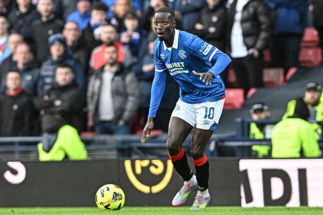 Celtic v Rangers Premier Sports Cup Mohammed Diomande of Rangers during the Premier Sports Cup Semi-Final match between Celtic and Rangers at Hampden Park, Glasgow UK Newspapers OUT Copyright: xJamiexJohnstonx FIL-22444-0179