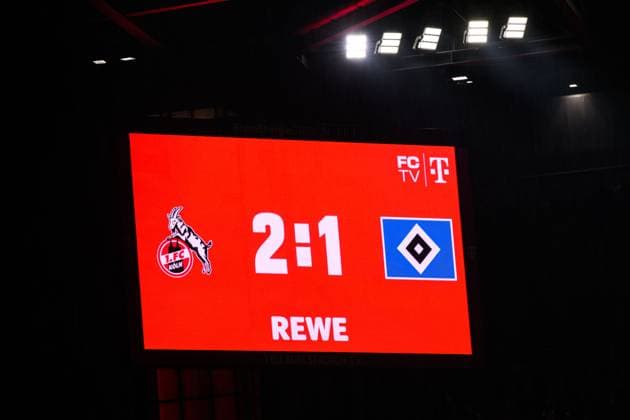 COLOGNE, GERMANY - 2 NOVEMBER, 2025: - The football match of Bundesliga 1.FC Koeln vs Hamburger SV at Rhein Energie Stadion.  Copyright: xVITALIIxKLIUIEVx