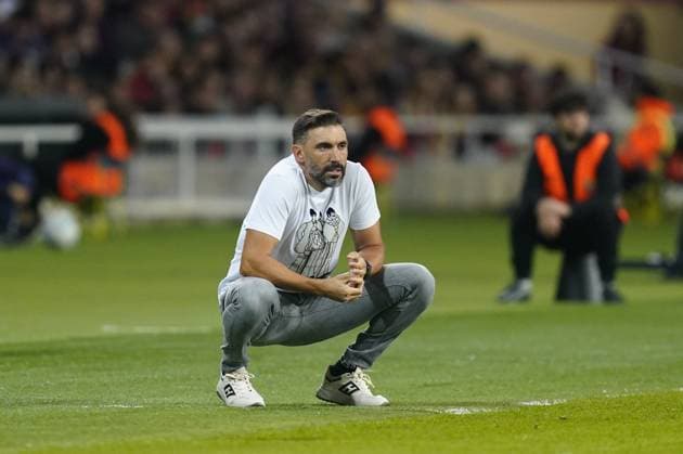 during the La Liga EA Sports match between FC Barcelona, Barca and Elche CF played at Lluis Companys Stadium on November 2, 2025 in Barcelona, Spain. (Photo by Bagu Blanco PRESSIN) Copyright: xBaguxBlancox xPRESSINx