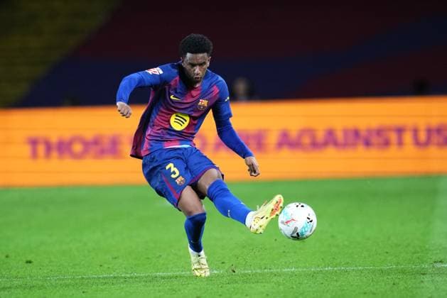 during the La Liga EA Sports match between FC Barcelona, Barca and Elche CF played at Lluis Companys Stadium on November 2, 2025 in Barcelona, Spain. (Photo by Bagu Blanco PRESSIN) Copyright: xBaguxBlancox xPRESSINx