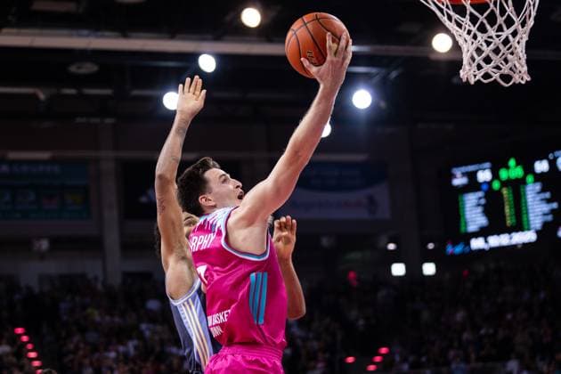 easyCredit Basketball Bundesliga, Telekom Baskets Bonn vs ALBA Berlin, 02 11 2025 Grayson Murphy Telekom Baskets Bonn 7 goes to the basket easyCredit Basketball Bundesliga, Telekom Baskets Bonn vs ALBA Berlin, 02 11 2025, Telekom Dome Bonn Copyright: xBEAUTIFULxSPORTS Derixx