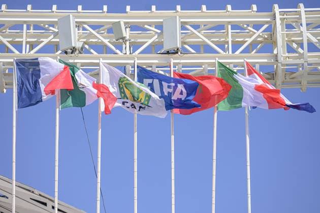 France v Netherlands: Group A - FIFA U-17 Women s World Cup Morocco 2025 A general view of the national flag is seen during the FIFA U-17 Women s World Cup Morocco 2025 quarter-final match between France and the Netherlands in Rabat, Morocco, on November 1, 2025, at the Olympic Stadium. Rabat Morocco  Copyright: xAndreaxxAmatox originalFilename:amato-notitle251102_npGi9.jpg