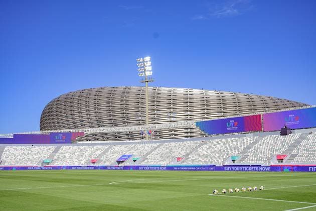 France v Netherlands: Group A - FIFA U-17 Women s World Cup Morocco 2025 A general view of the Olympic Stadium during the FIFA U-17 Women s World Cup Morocco 2025 quarter-final match between France and the Netherlands in Rabat, Morocco, on November 1, 2025, at the Olympic Stadium Rabat Morocco  Copyright: xAndreaxxAmatox originalFilename:amato-notitle251102_npKaB.jpg