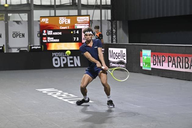 Open de Moselle 2025 - Tennis - ATP, Tennis Herren - Open de Moselle 2025 - 02 11 2025 - Moez Echargui - Tunisie MetzFrance  Copyright: xChryslenexCaillaudx xPznewsx