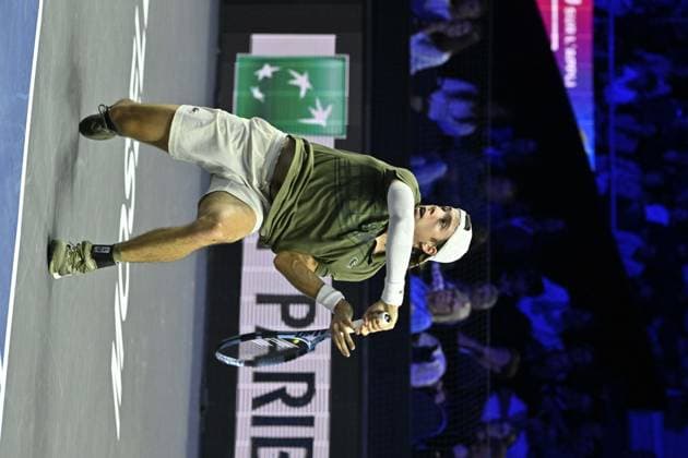 Open de Moselle 2025 - Tennis - ATP, Tennis Herren - Open de Moselle 2025 - 02 11 2025 - Arthur Cazaux - France MetzFrance  Copyright: xChryslenexCaillaudx xPznewsx