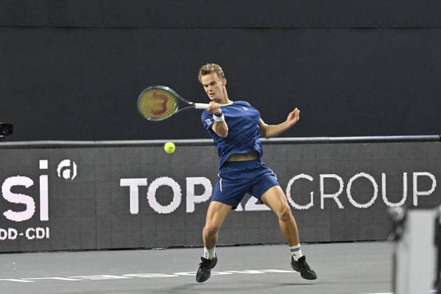 Open de Moselle 2025 - Tennis - ATP, Tennis Herren - Open de Moselle 2025 - 02 11 2025 - Luca Van Assche - France MetzFrance  Copyright: xChryslenexCaillaudx xPznewsx