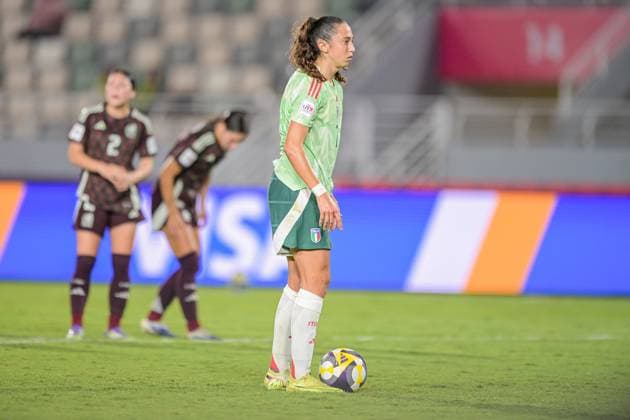 7 Galli (Forward) of Italy U-17 misses the penalty is in action during the FIFA U-17 Women s World Cup Morocco 2025 quarter-final match between Mexico and Italy in Rabat, Morocco, on November 2, 2025, at the Olympic Stadium  Copyright: xAndreaxAmato IPAxSportx xipa-agency.netx xx IPA_67418535 IPA_Agency_IPA67418535