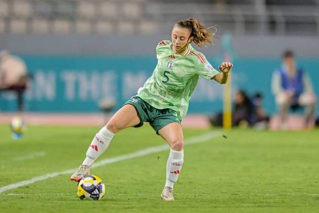 5 Pomati (Defender) of Italy U-17 is in action during the FIFA U-17 Women s World Cup Morocco 2025 quarter-final match between Mexico and Italy in Rabat, Morocco, on November 2, 2025, at the Olympic Stadium  Copyright: xAndreaxAmato IPAxSportx xipa-agency.netx xx IPA_67418421 IPA_Agency_IPA67418421