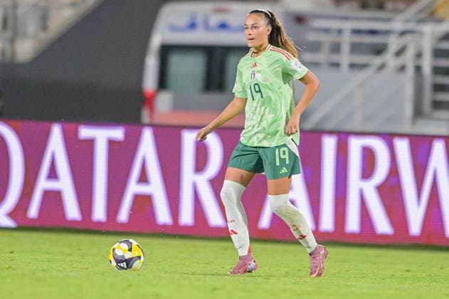 19 Guerzoni (Forward) of Italy U-17 is in action during the FIFA U-17 Women s World Cup Morocco 2025 quarter-final match between Mexico and Italy in Rabat, Morocco, on November 2, 2025, at the Olympic Stadium  Copyright: xAndreaxAmato IPAxSportx xipa-agency.netx xx IPA_67418514 IPA_Agency_IPA67418514
