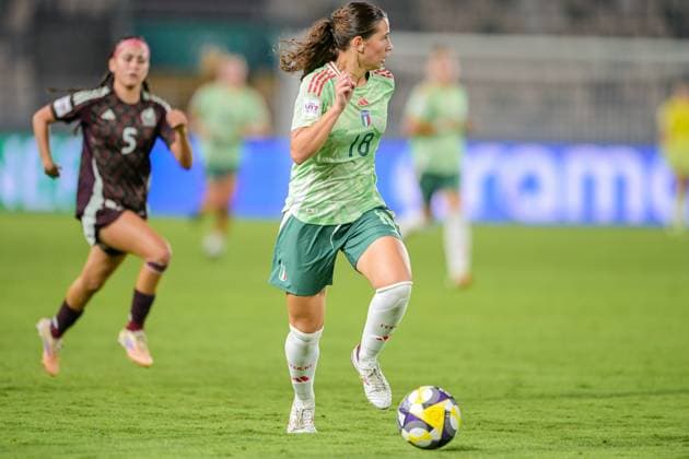 18 Copelli (Midfielder) of Italy U-17 is in action during the FIFA U-17 Women s World Cup Morocco 2025 quarter-final match between Mexico and Italy in Rabat, Morocco, on November 2, 2025, at the Olympic Stadium  Copyright: xAndreaxAmato IPAxSportx xipa-agency.netx xx IPA_67418517 IPA_Agency_IPA67418517