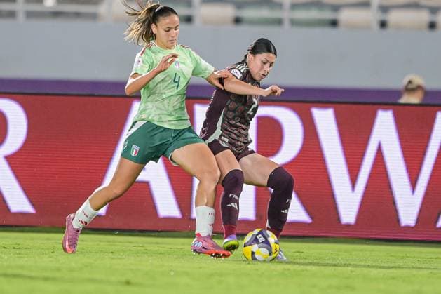 4 Verrini (Defender) of Italy U-17 is in action during the FIFA U-17 Women s World Cup Morocco 2025 quarter-final match between Mexico and Italy in Rabat, Morocco, on November 2, 2025, at the Olympic Stadium  Copyright: xAndreaxAmato IPAxSportx xipa-agency.netx xx IPA_67418431 IPA_Agency_IPA67418431