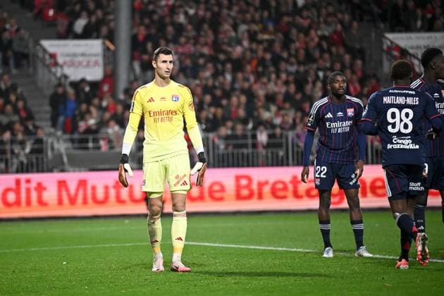 Stade Brestois 29 v Olympique Lyonnais - Ligue 1 McDonald s 01 Dominik GREIF (ol) during the Ligue 1 McDonald s match between Stade Brestois 29 and Olympique Lyonnais at Stade Francis Le Ble on November 2, 2025 in Brest, France. Brest France  Copyright: xFEPx 776348191