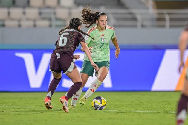 CALCIO - FIFA Mondiali - U17, U 17 Women - Italy vs Mexico 7 Galli (Forward) of Italy U-17 is in action during the FIFA U-17 Women s World Cup Morocco 2025 quarter-final match between Mexico and Italy in Rabat, Morocco, on November 2, 2025, at the Olympic Stadium Morocco Morocco  Copyright: xIPAxSport ABACAx