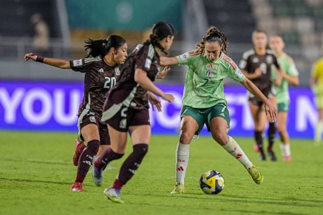 CALCIO - FIFA Mondiali - U17, U 17 Women - Italy vs Mexico 7 Galli (Forward) of Italy U-17 is in action during the FIFA U-17 Women s World Cup Morocco 2025 quarter-final match between Mexico and Italy in Rabat, Morocco, on November 2, 2025, at the Olympic Stadium Morocco Morocco  Copyright: xIPAxSport ABACAx