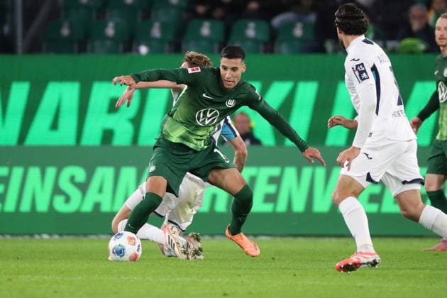 VfL vs Hoffebheim, 1 BL Wolfsburg, 02 11 2025, FOOTBALL VfL Wolfsburg vs TSG 1899 Hoffenheim, 1 BL, Season 2025 26 Adam Daghim VfL Wolfsburg Wolfsburg