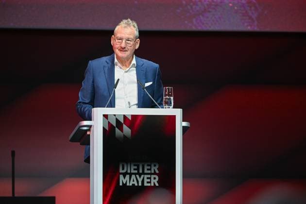 Annual General Meeting of FC Bayern Munich Bayer 04 Leverkusen on 02 11 2025 at BMW Park in Munich Prof Dr Dieter Mayer 1 Vice President Munich MT