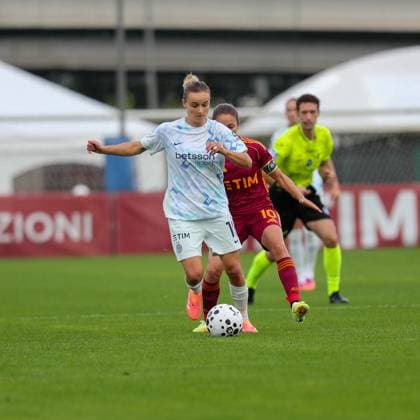 CALCIO - Serie A Femminile - AS Roma vs Inter - FC Internazionale Lina Magull (Inter Femminile) during AS Roma vs Inter - FC Internazionale, Italian football Serie A Women match in Rome, Italy, November 02 2025 Rome Italy  Copyright: xIPAxSport ABACAx