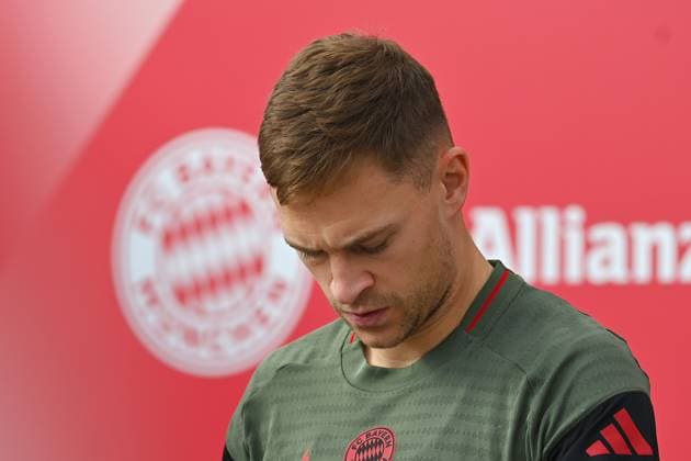 Joshua KIMMICH Bayern Muenchen , single picture,cropped single motif,portrait,portrait final training on 03 11 2025 Football Champions League,season 2025 26 Paris Saint Germain FC Bayern Muenchen