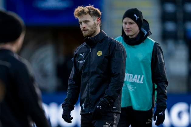 Football, training with Bodo Glimt Bodo 20251103 Bodo Glimts Ole Didrik Blomberg during a training session with Bodo Glimt at Aspmyra stadium before the Champions League football match against Monaco Photo Fredrik Varfjell NTB Bodo Norway EDITORIAL USE ONLY RESTRICTED USE FOR BETTING COMPANIES  Copyright: xFredrikxVarfjellx xNTBx